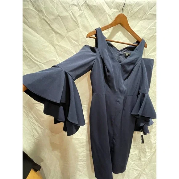 NWT- MAGGIE LONDON COLD SHOULDER DRESS - Picture 3 of 9